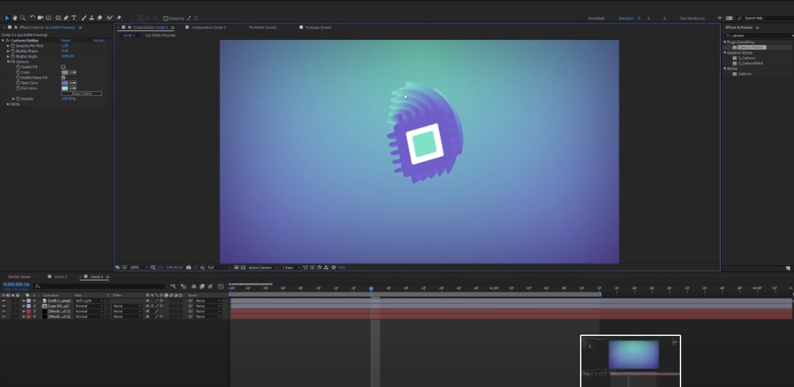 Cartoon Moblur screenshot 2